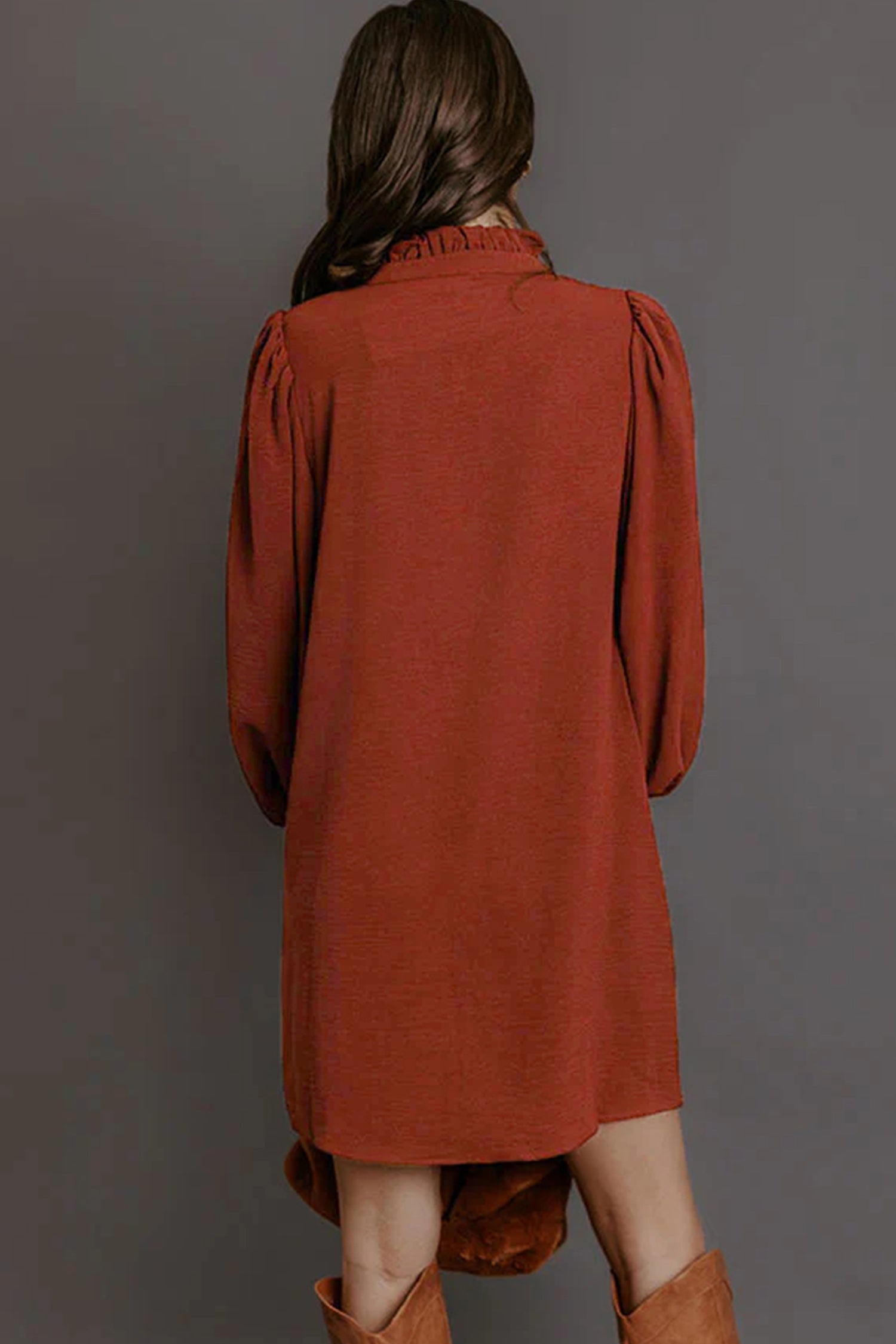 “Coffee is Calling” Long Sleeve Dress