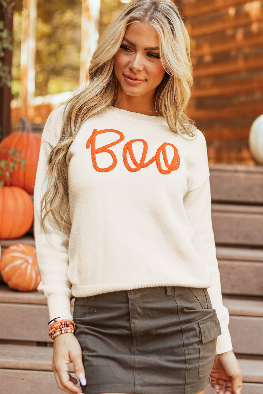 "Boo!" Knitted Sweater