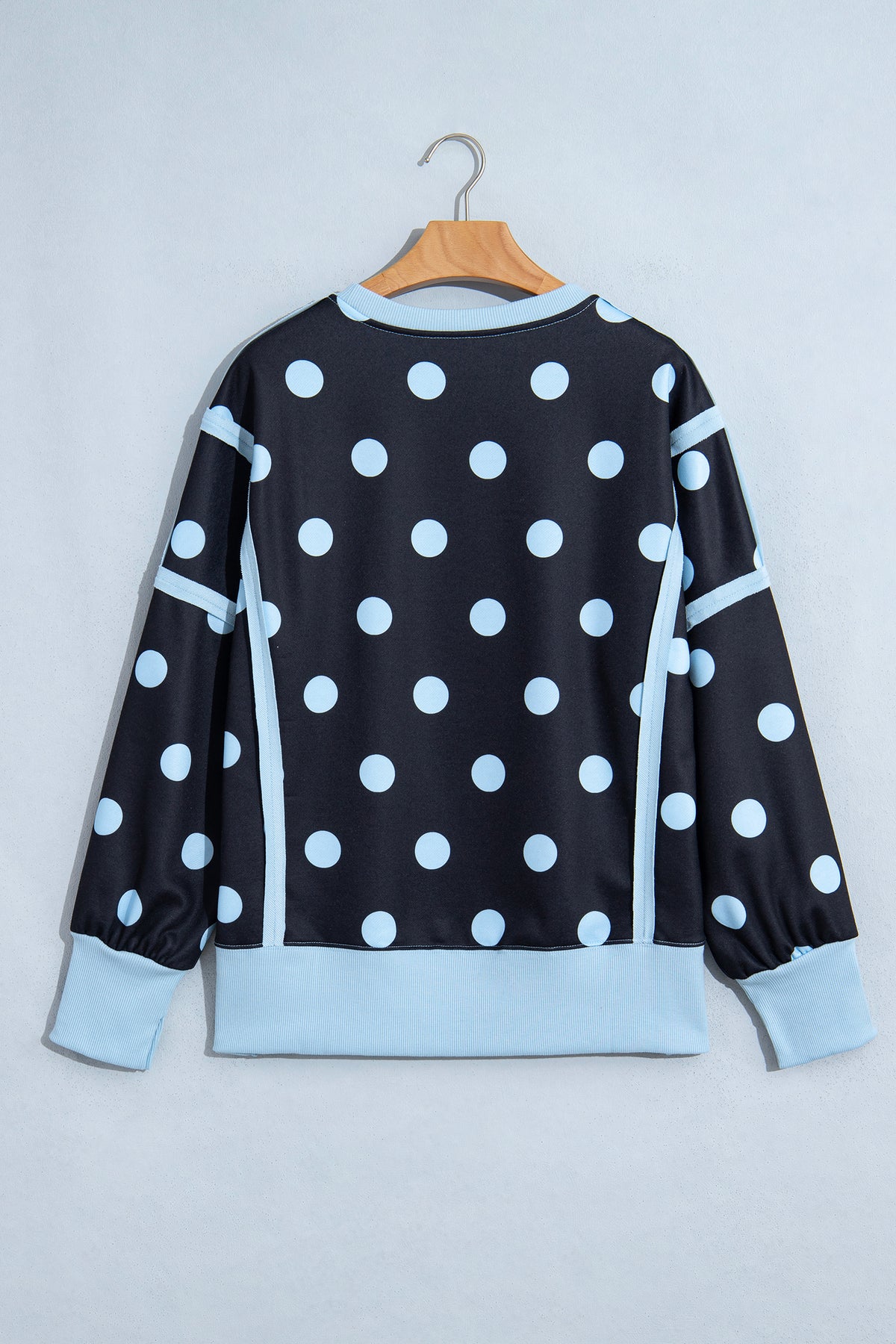 Polka Dot & Patchwork Sweatshirt