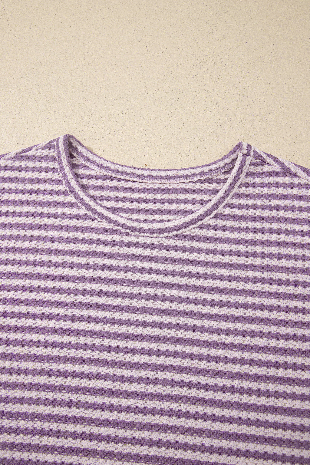 “Seeing Stripes” Textured Knit Short Set