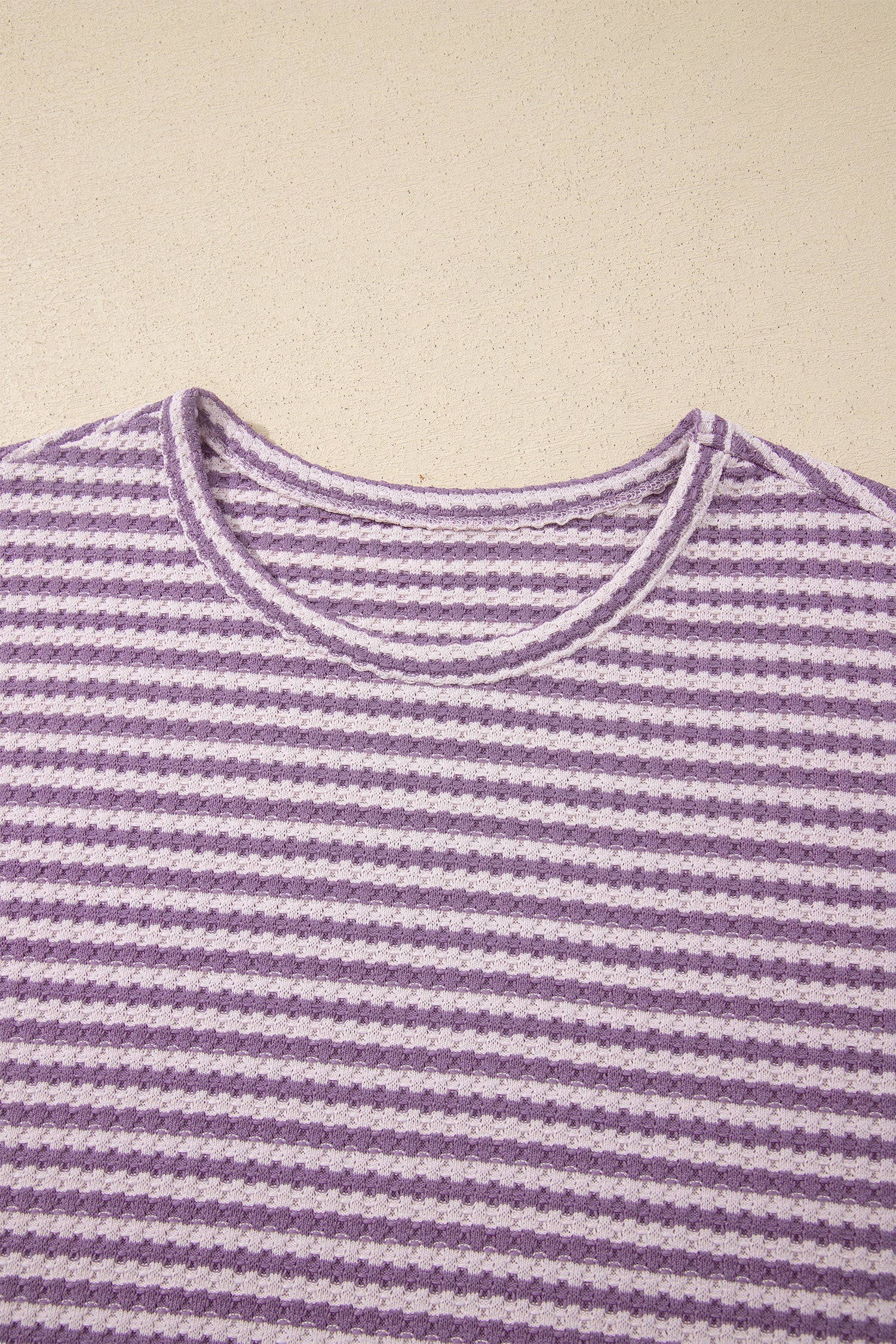“Seeing Stripes” Textured Knit Short Set