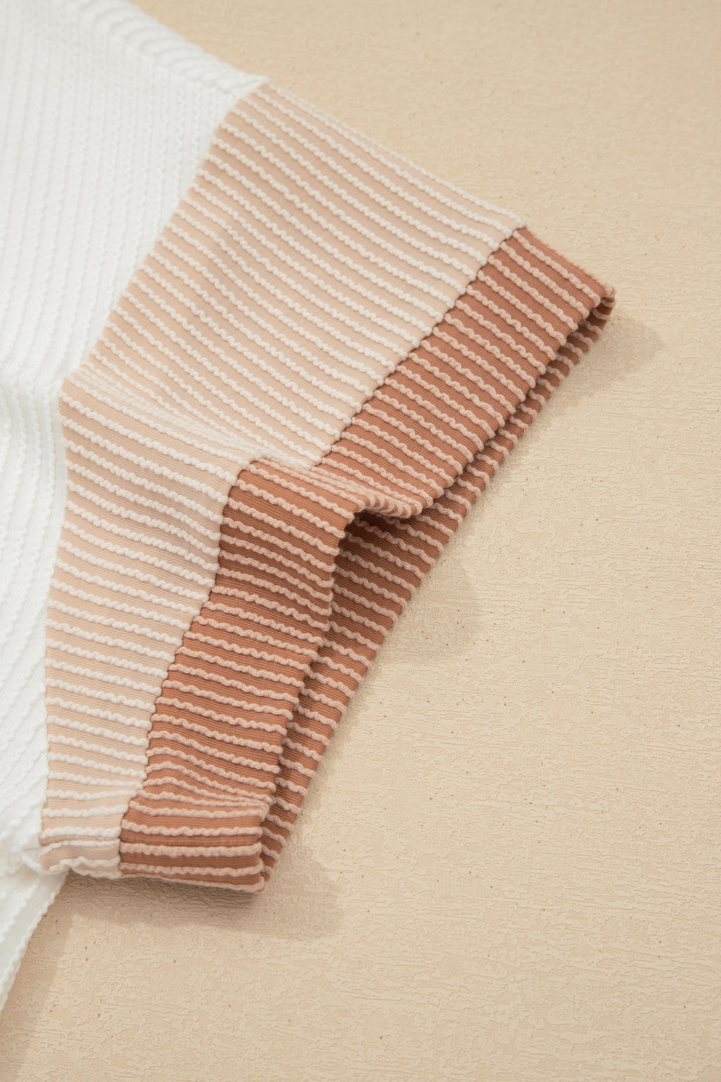"Alluring In Apricot" Bowknot Applique Plus Size Top