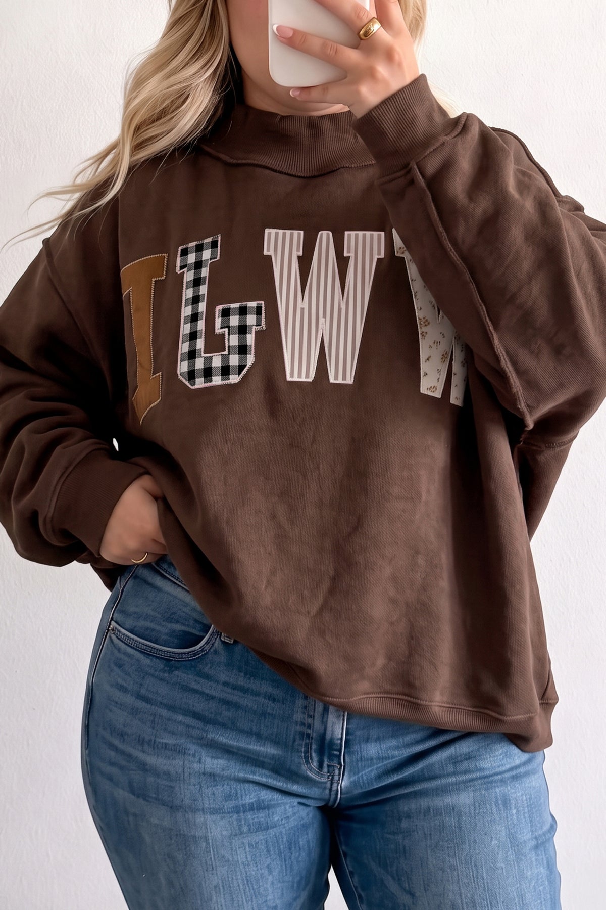 "WWJD In Coffee" Plus Size Sweatshirt