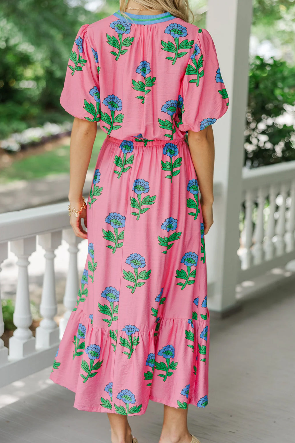 "Garden Party" Plus Size Maxi Dress