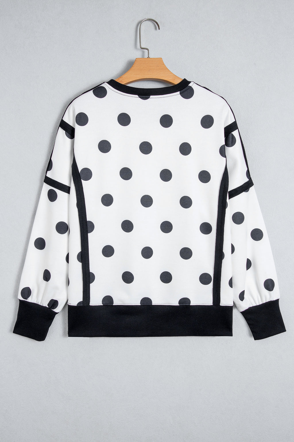 Polka Dot & Patchwork Sweatshirt