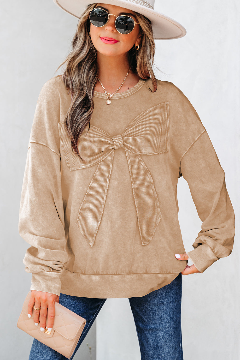 “I Like Big Bow’s” Patchwork Pullover