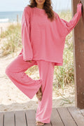 "Sleek and Striped" Long Sleeve & Pant Set