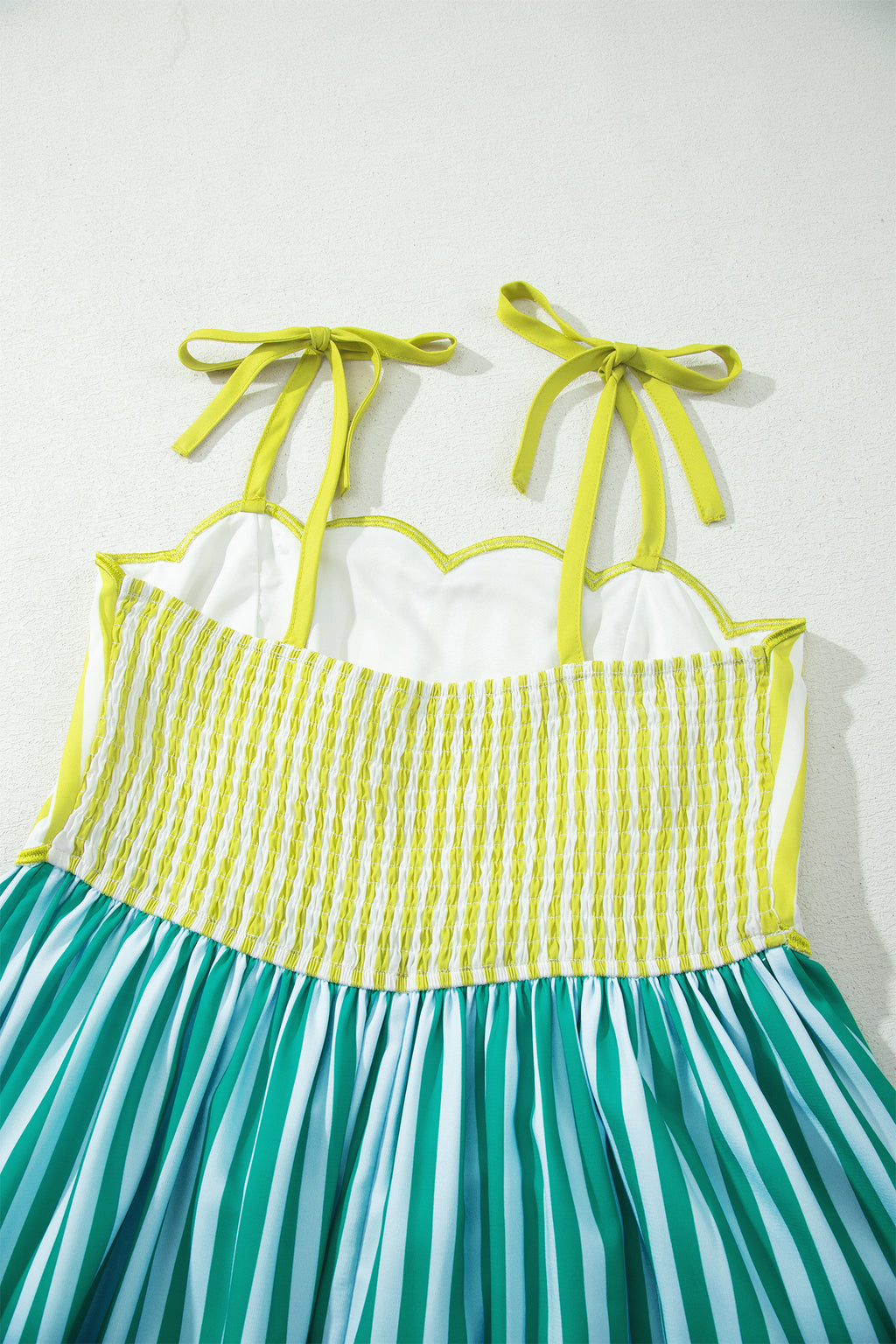 "Easy Peasy Lemon Squeezy" Scalloped Midi Dress