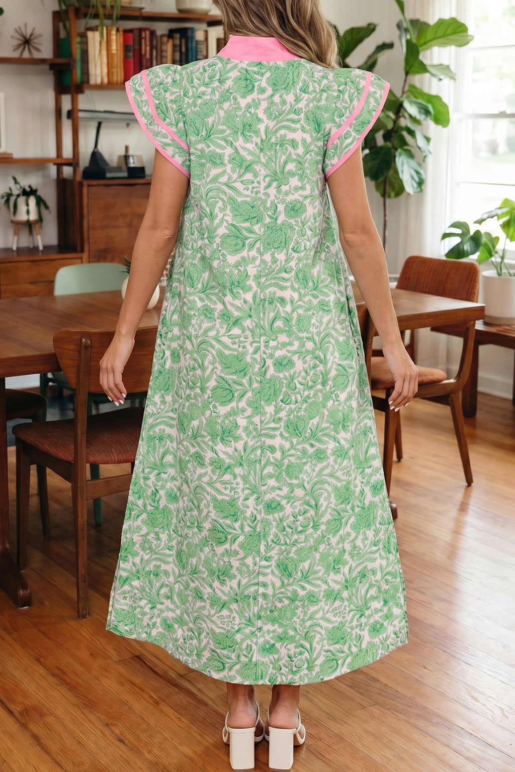 "Fun In Floral" Midi Dress