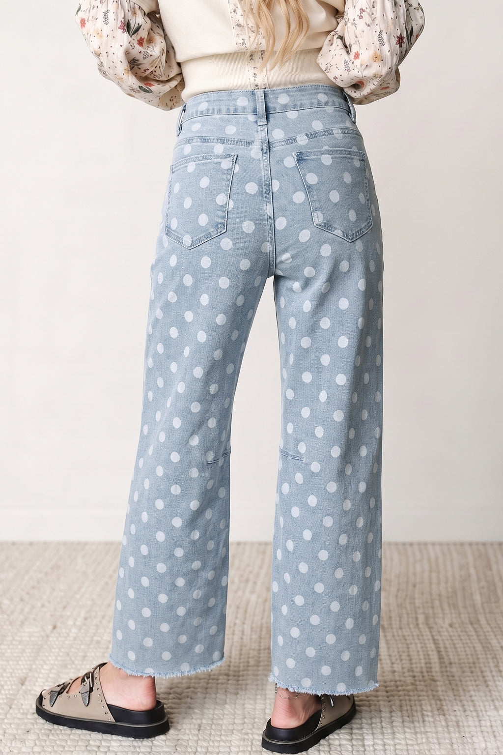 "Pretty In Polka Dot's" Casual Slim Fit Jeans
