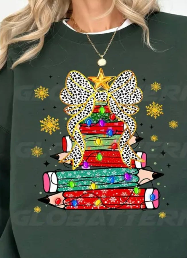 Teacher Stacked Pencils Tee