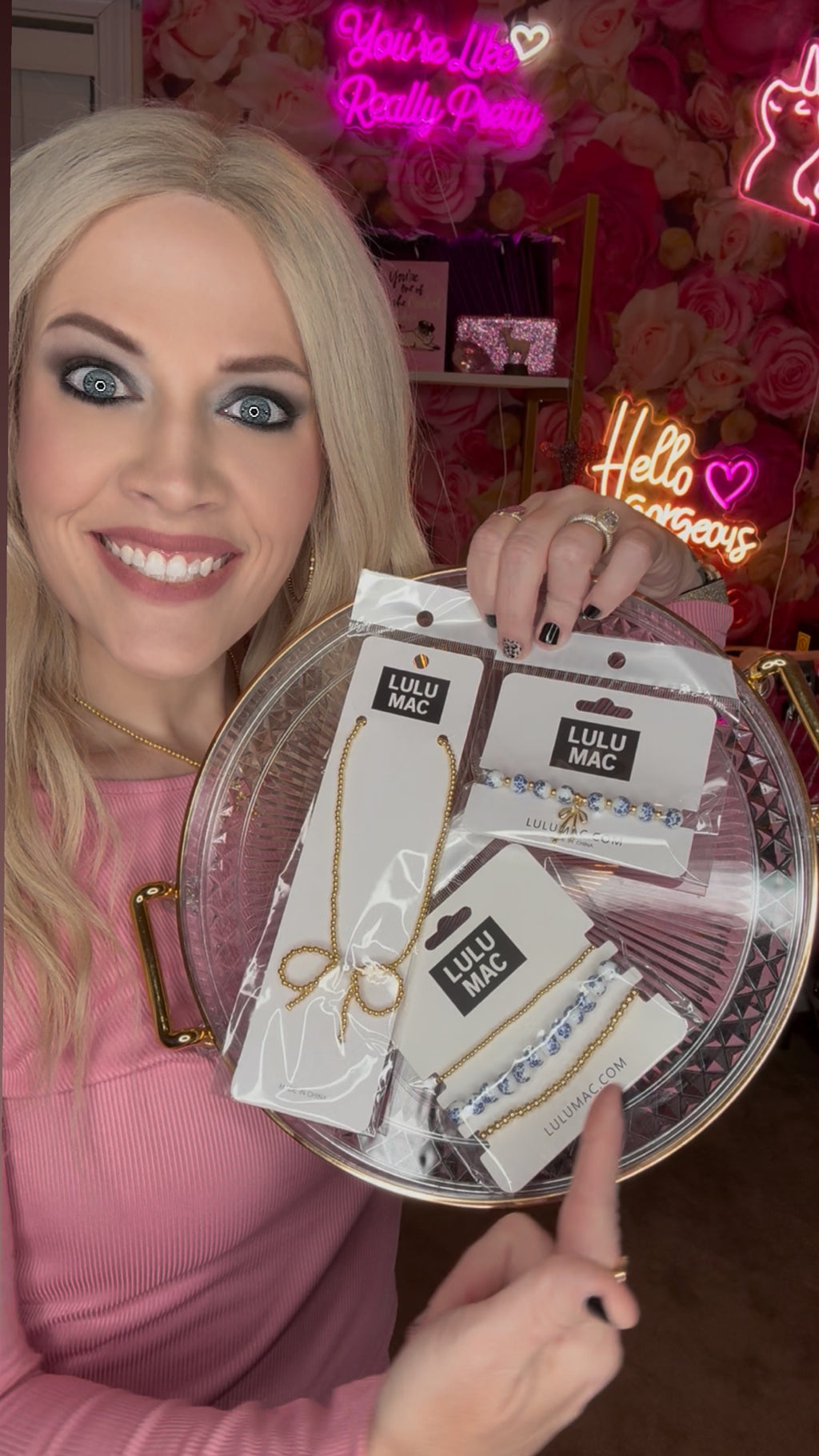 Lulu Mac Blue Bow Chinoiserie Bracelet