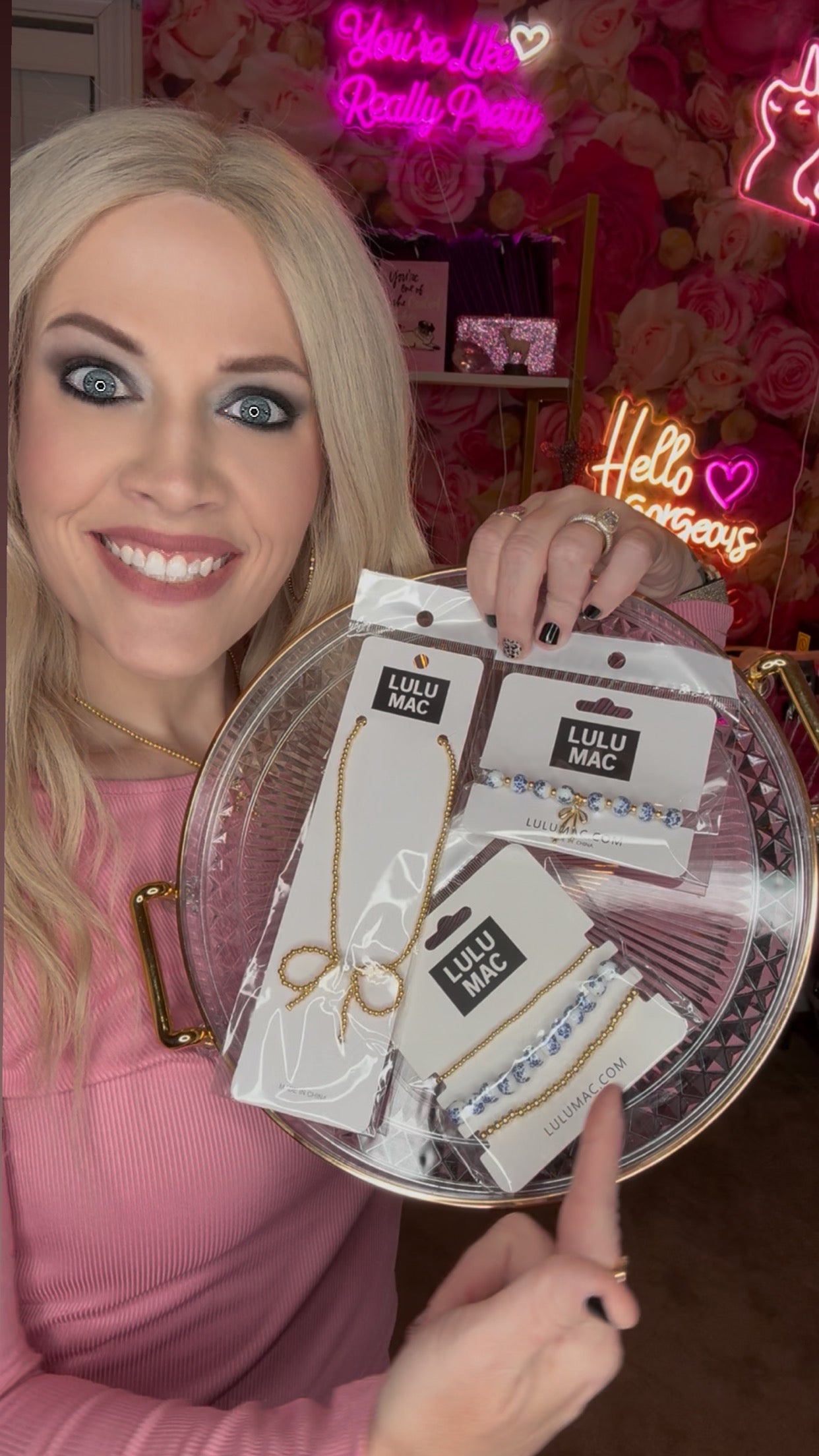 Lulu Mac Blue Bow Chinoiserie Bracelet