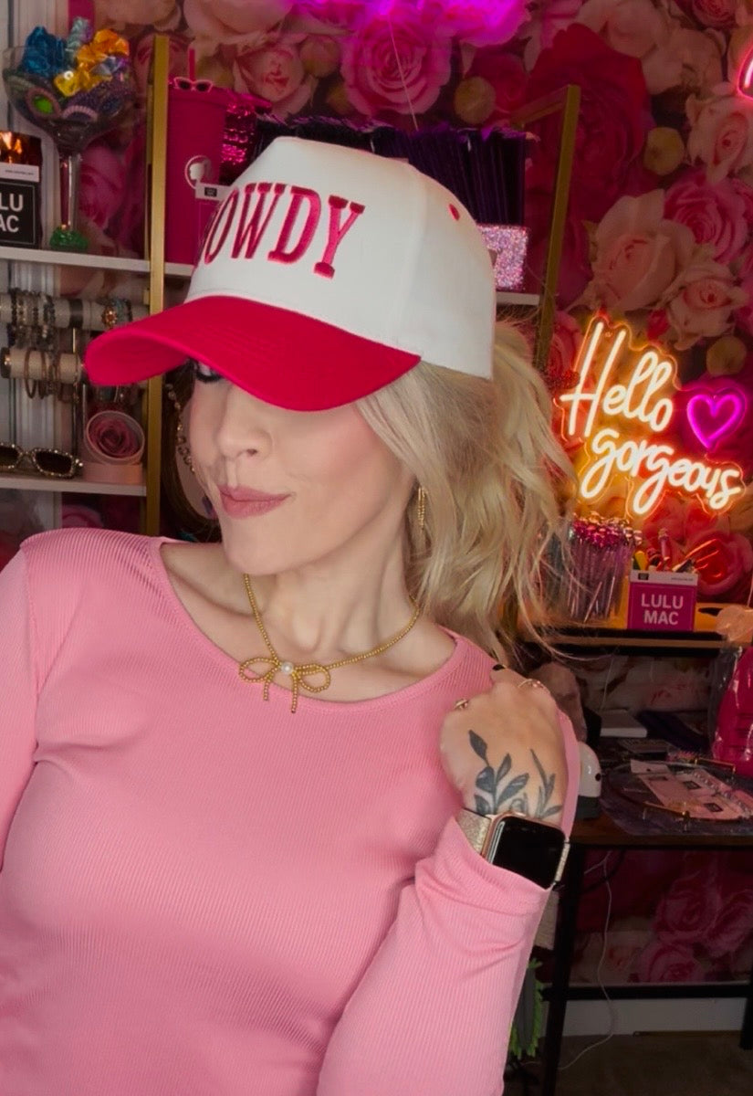 Hot Pink Darlin Trucker Hat
