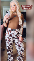 Lulu Mac Cow Print Pants-(Pre-Order)