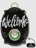 Black Bloom "Welcome" Hanger + Mini