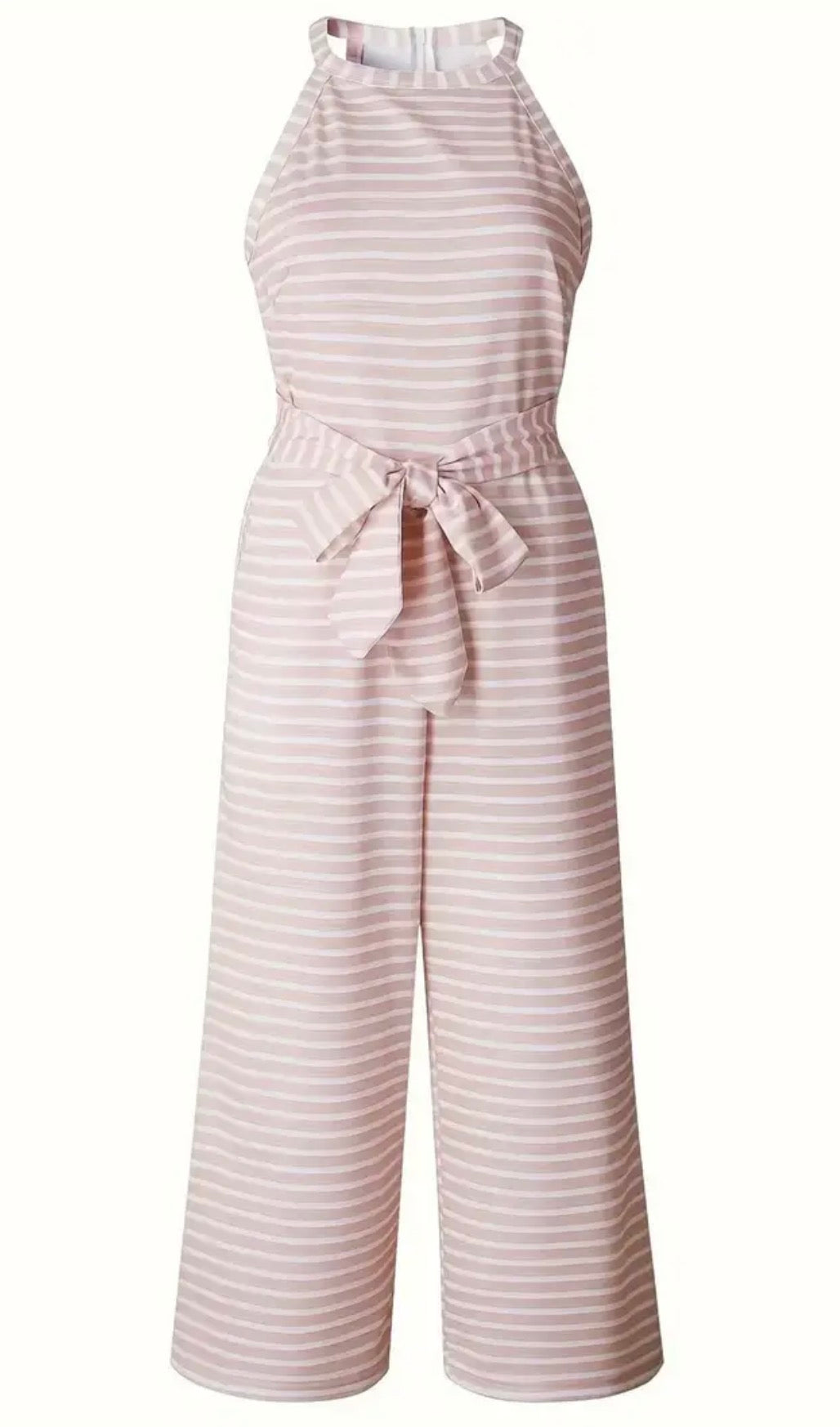 “Pretty In Pink” Striped Jumpsuit