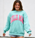 Lulu Mac Blue/Hot Pink Logo Sweatshirt