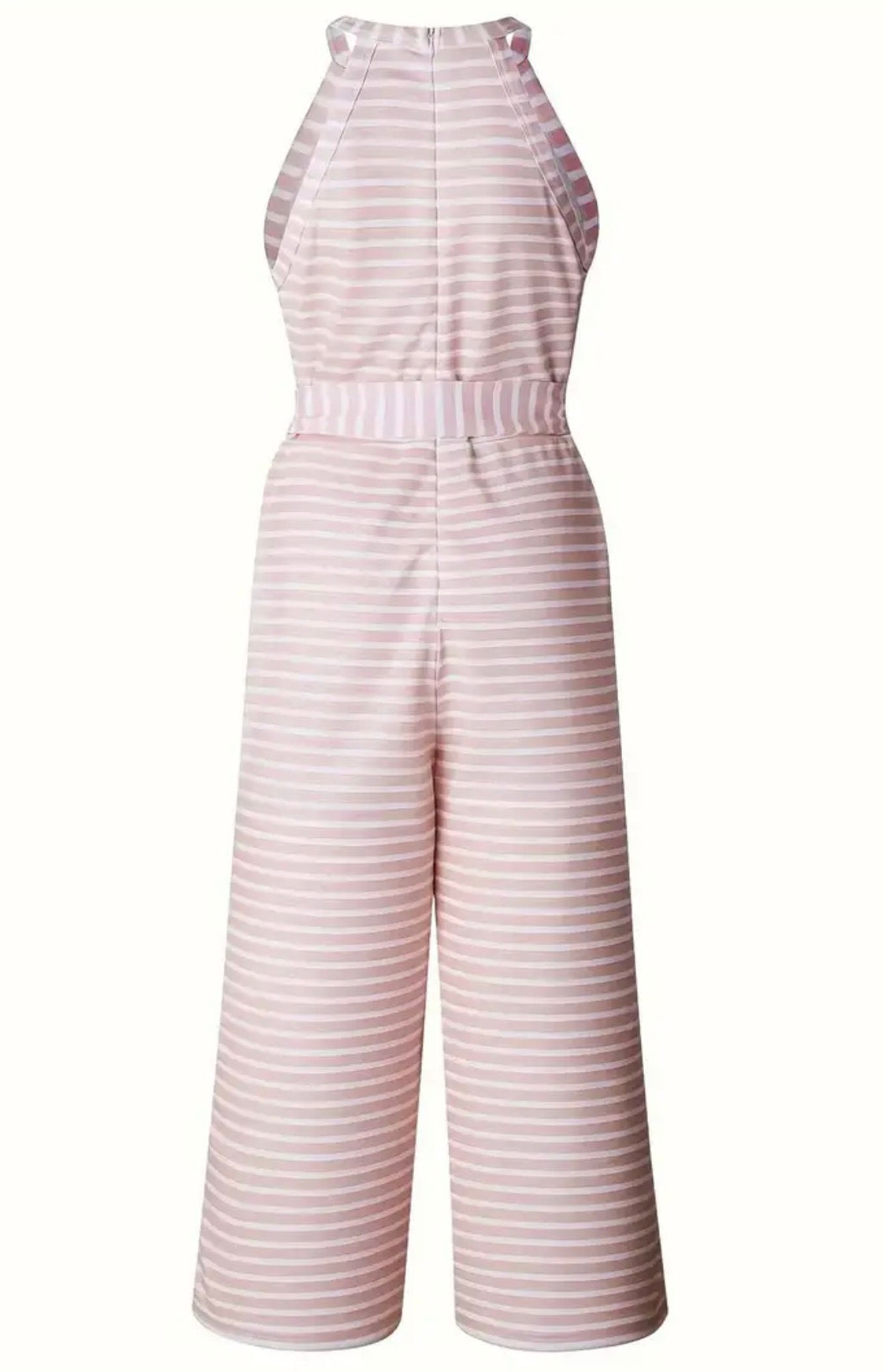 “Pretty In Pink” Striped Jumpsuit
