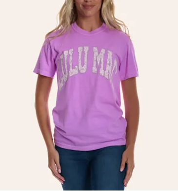 Viloet & Camo Logo Lulu Mac Tee