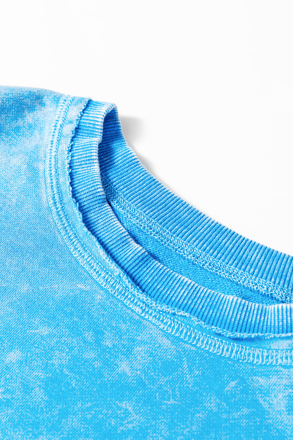 “Sky Blue”  Mineral Wash Pocket Pullover