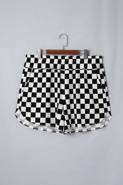 "Check Me Out" Plus Size Athleisure Shorts