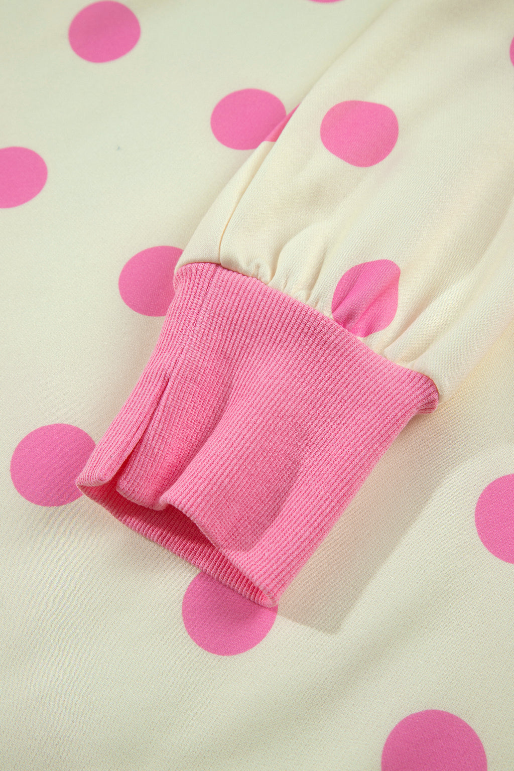Polka Dot & Patchwork Sweatshirt