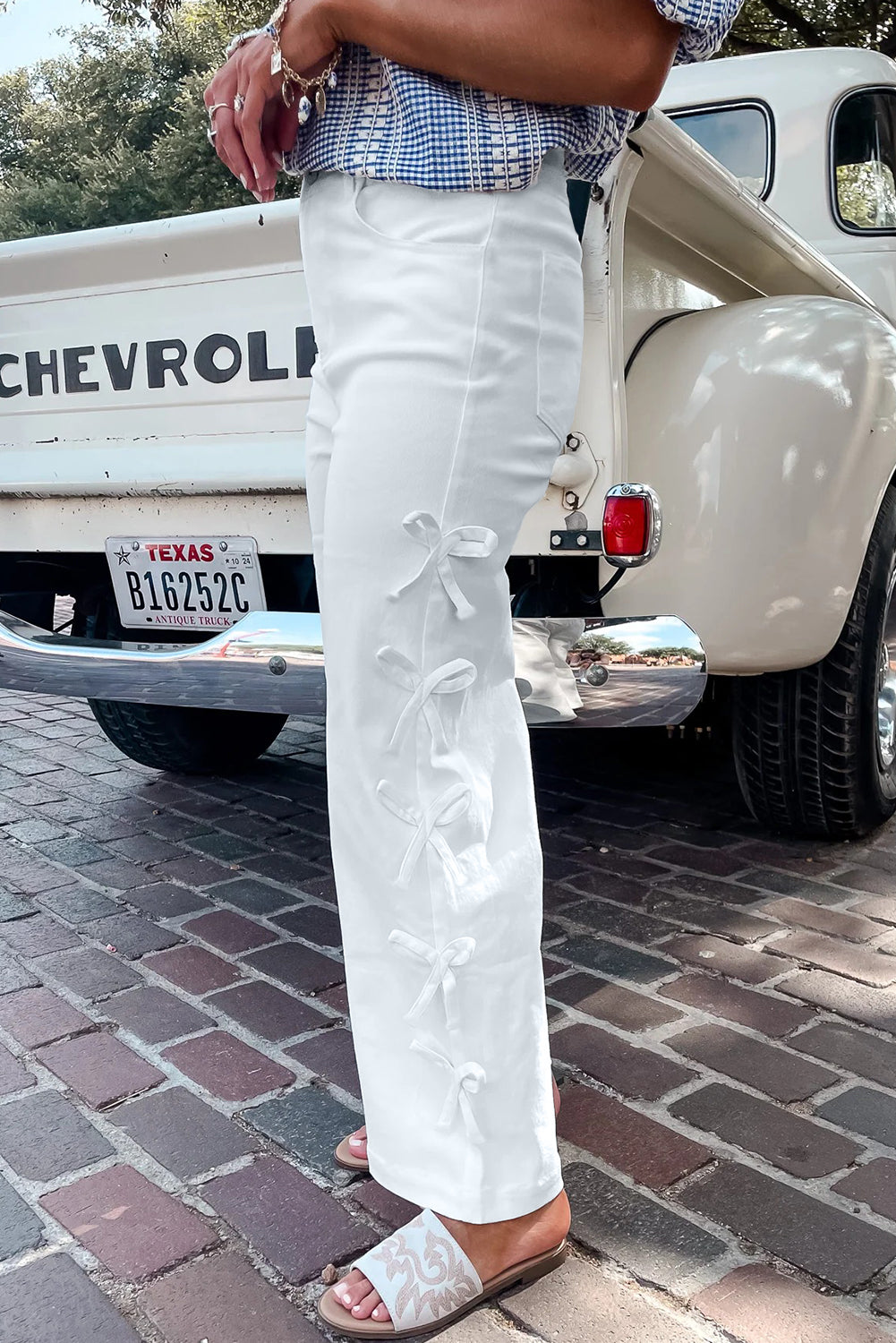 "Bow Knots" Loose Jeans