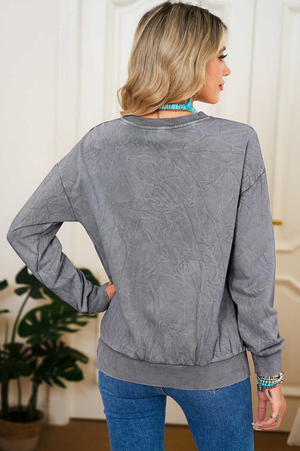"Saved by Grace" Mineral Wash Sweatshirt