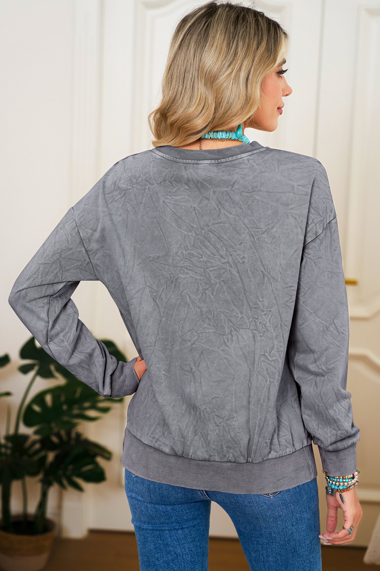"Saved by Grace" Mineral Wash Sweatshirt