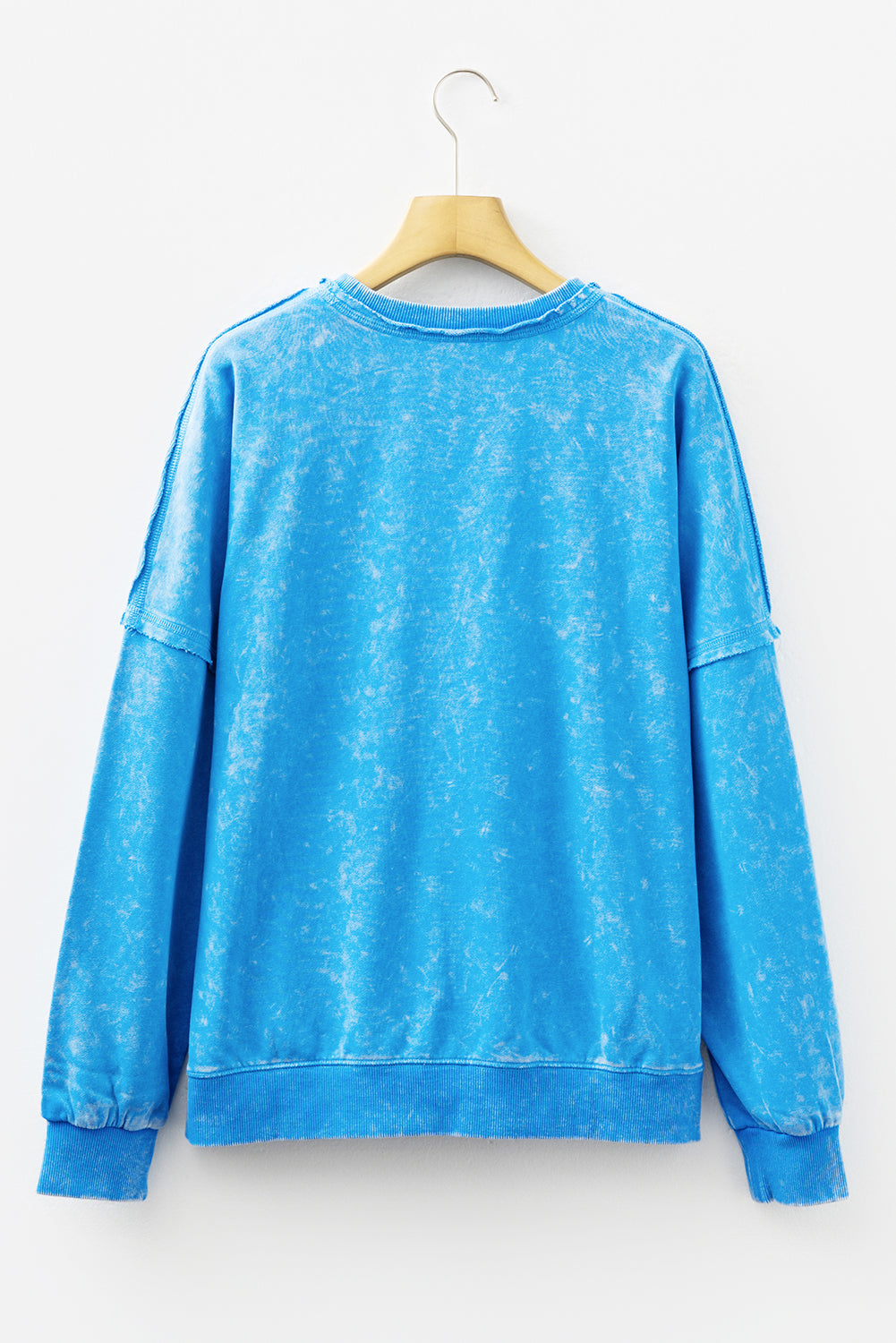 “Sky Blue”  Mineral Wash Pocket Pullover