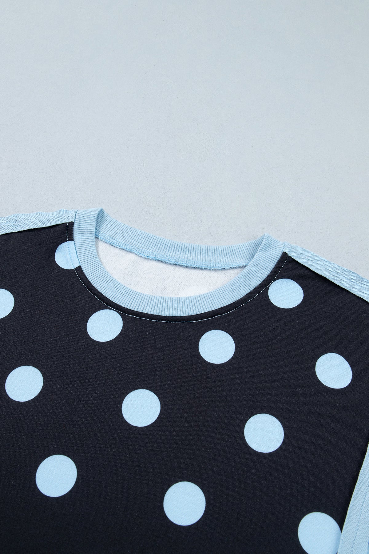 Polka Dot & Patchwork Sweatshirt