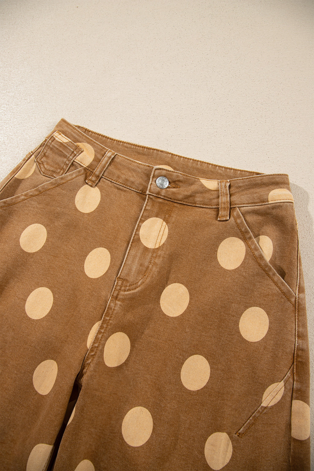 "Blue or Khaki" In Polka Dot Jeans