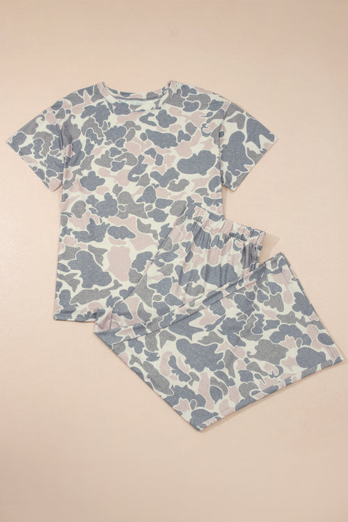 "Come Find Me" Camo Plus Size Pants Set