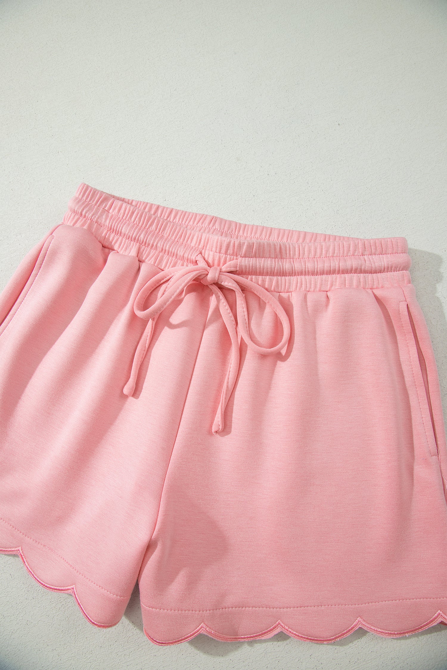 “Pose In Pink” Scalloped Short Set