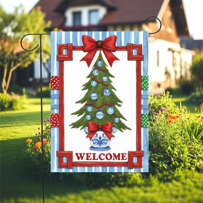 "Chinoiserie Christmas" Garden Flag