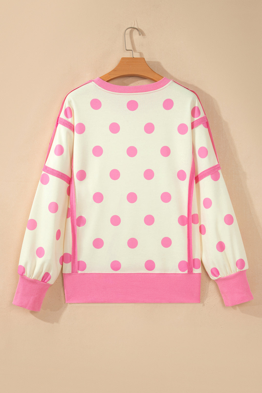 Polka Dot & Patchwork Sweatshirt