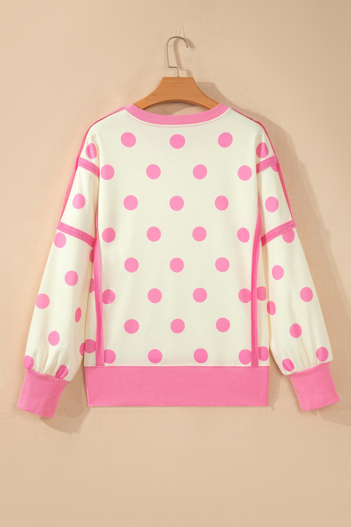 Polka Dot & Patchwork Sweatshirt