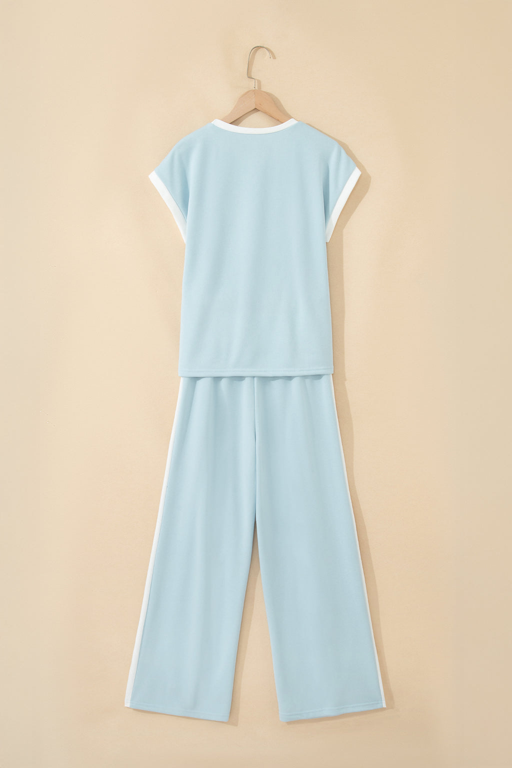 “Misty Blue” Tank Top & Wide Leg Pant Set