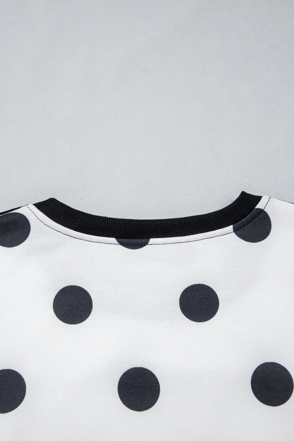 Polka Dot & Patchwork Sweatshirt