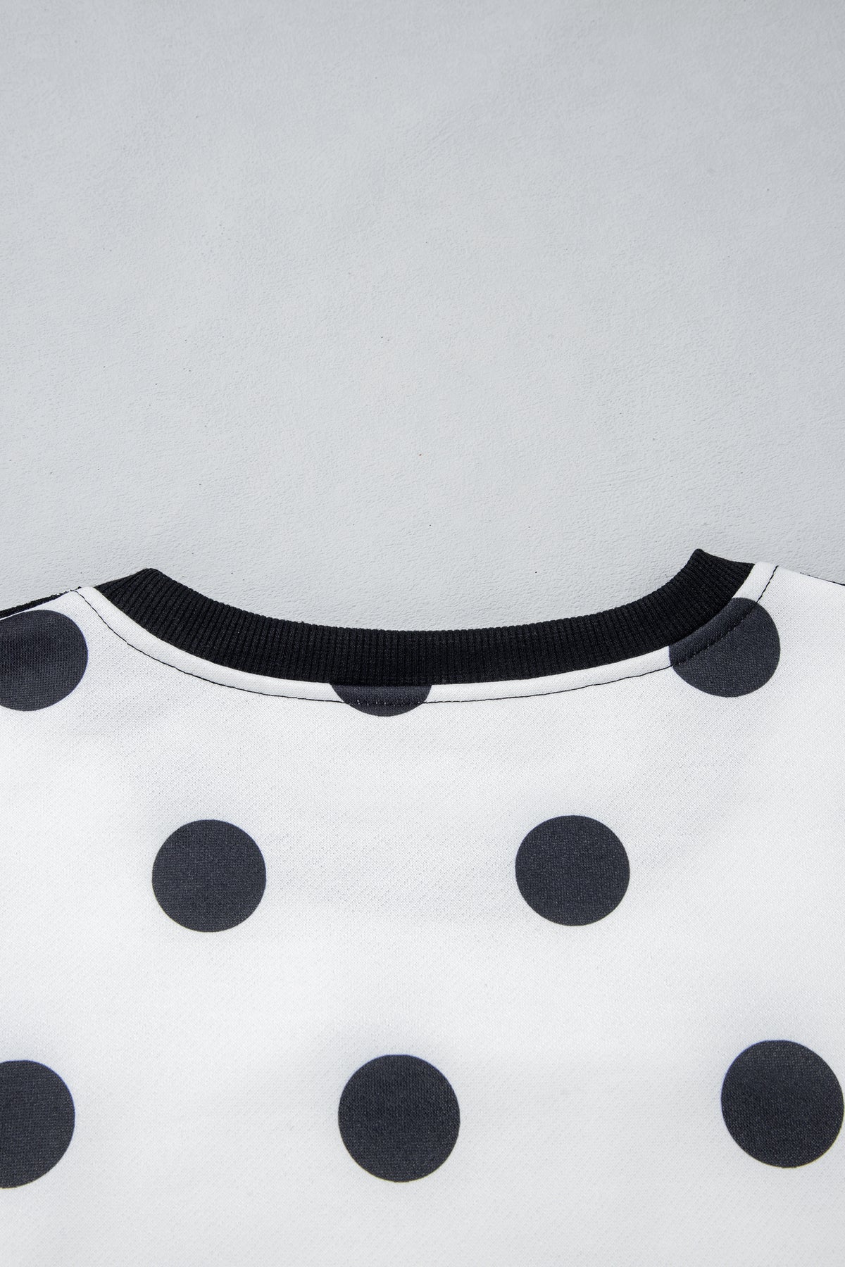 Polka Dot & Patchwork Sweatshirt