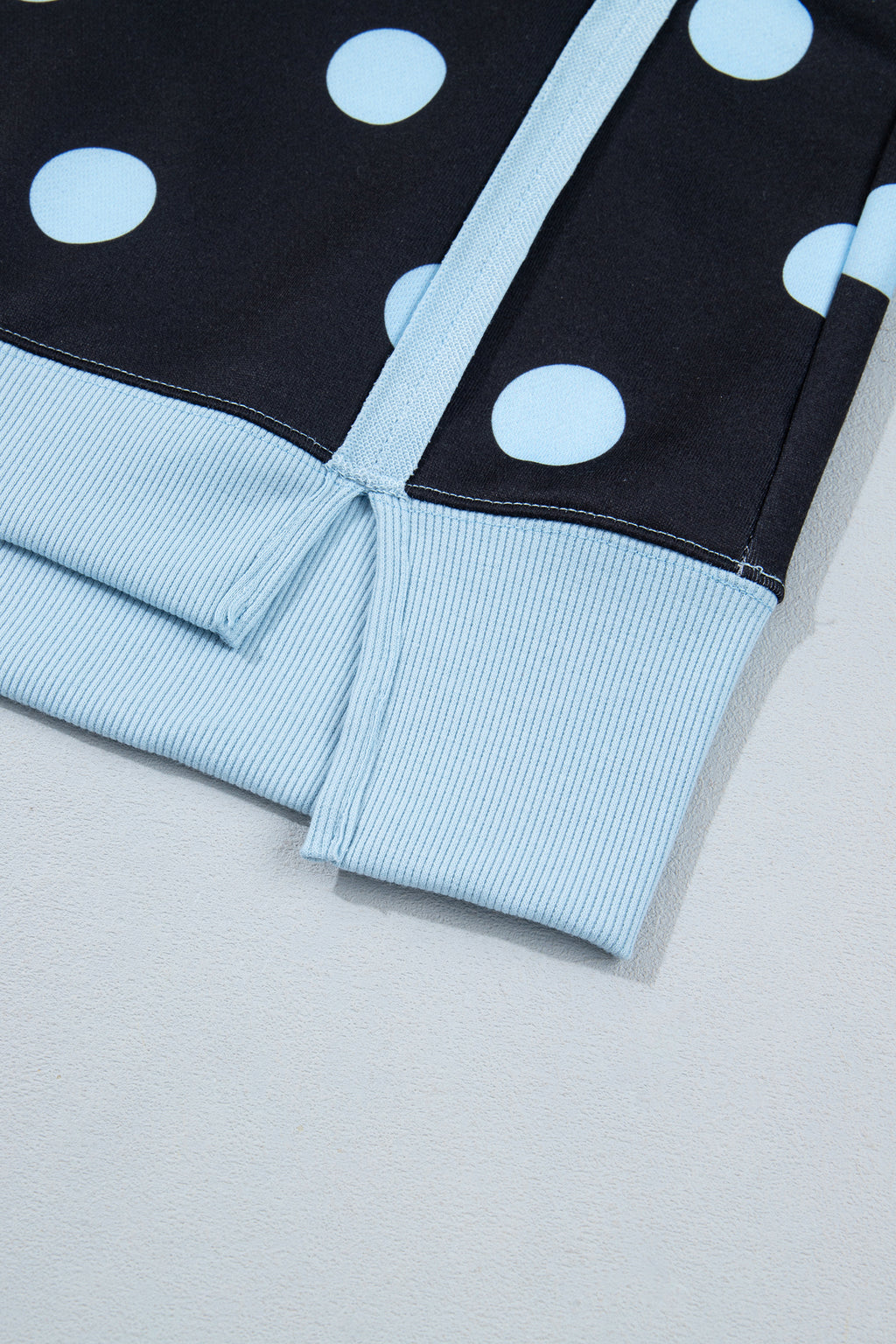 Polka Dot & Patchwork Sweatshirt