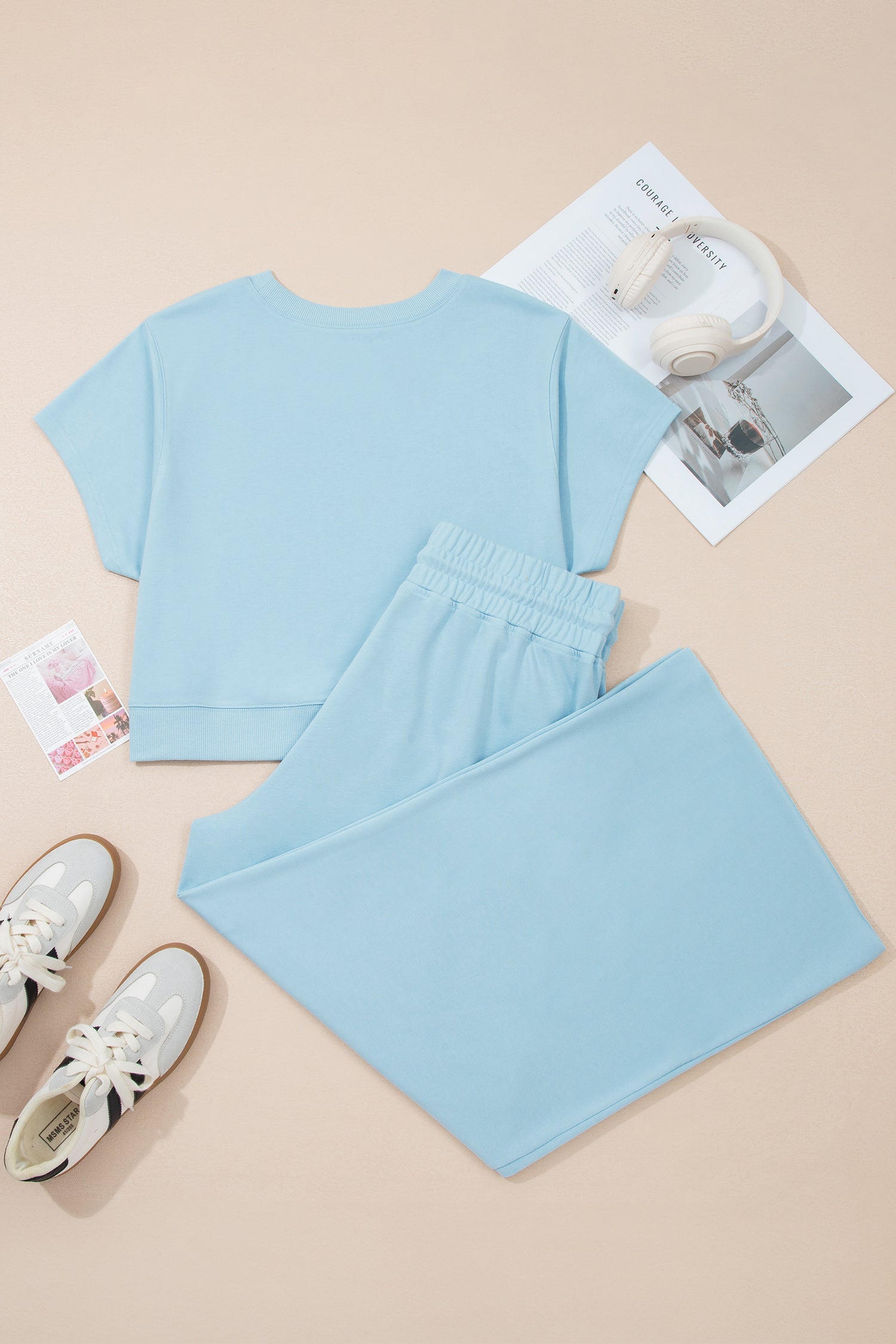 "Amazing In Aqua" Plus Size Pants Set