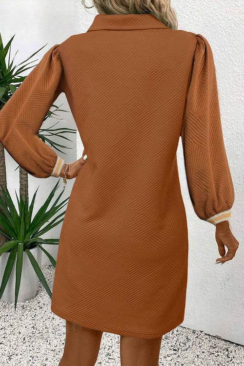 "Cozy in Chestnut" Dress