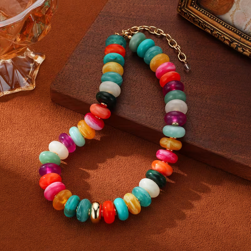 Round Chunky Beaded Necklaces