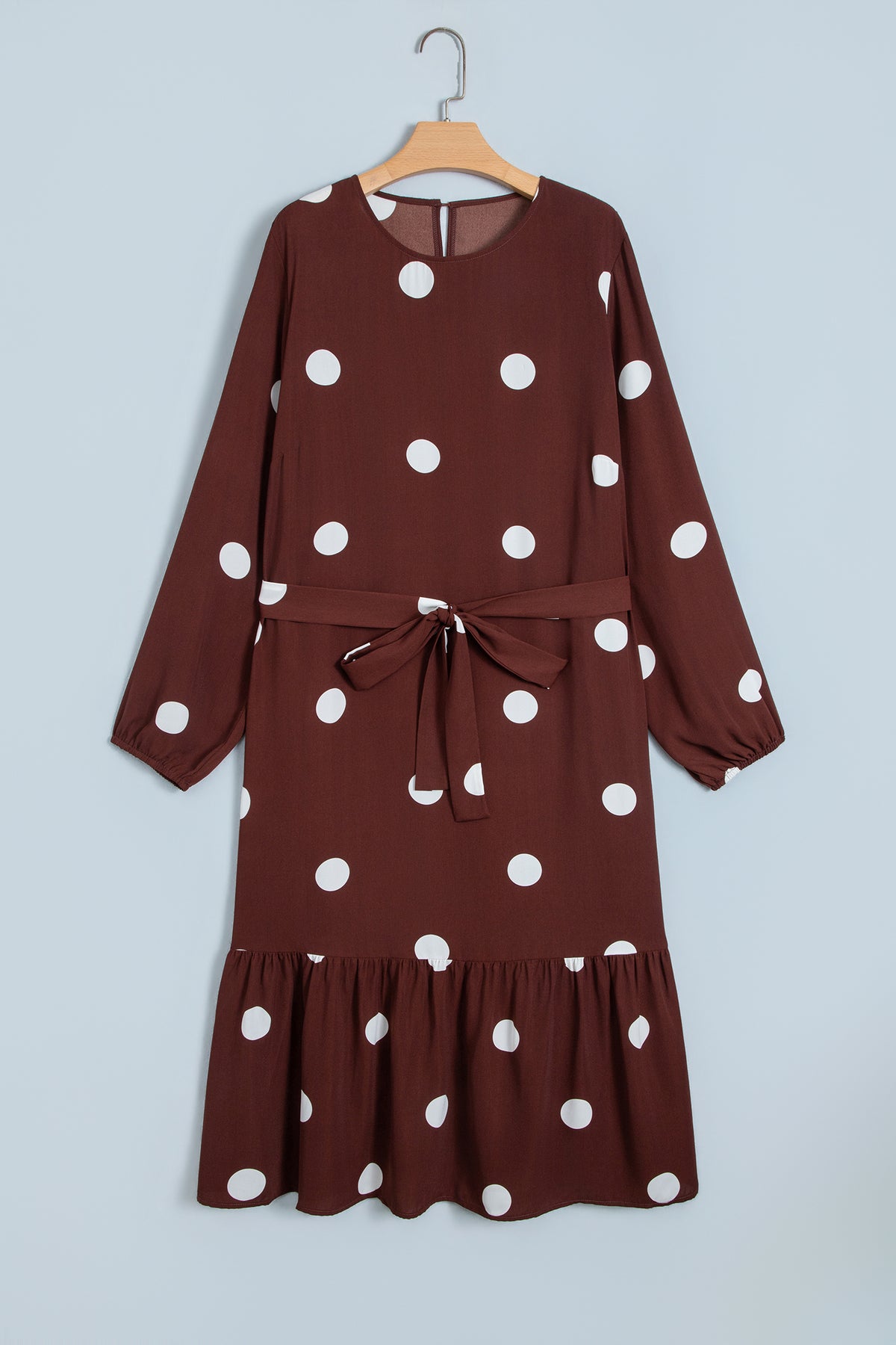 "Polka Dot & Ruffles" Plus Size Dress