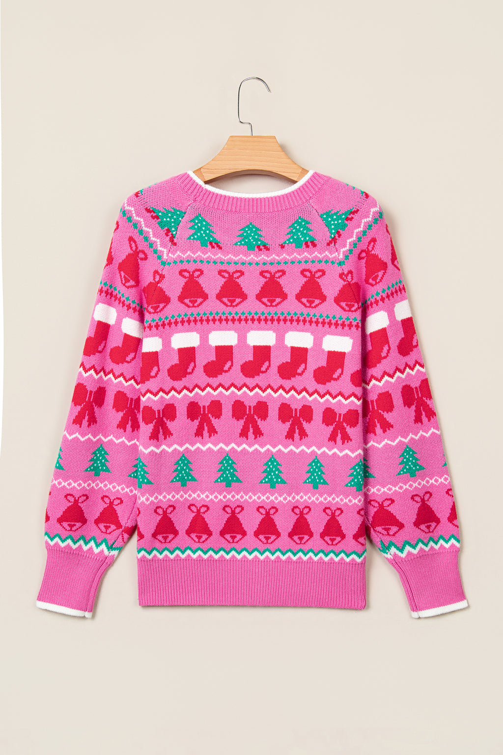 "Pink Christmas Holiday" Sweater