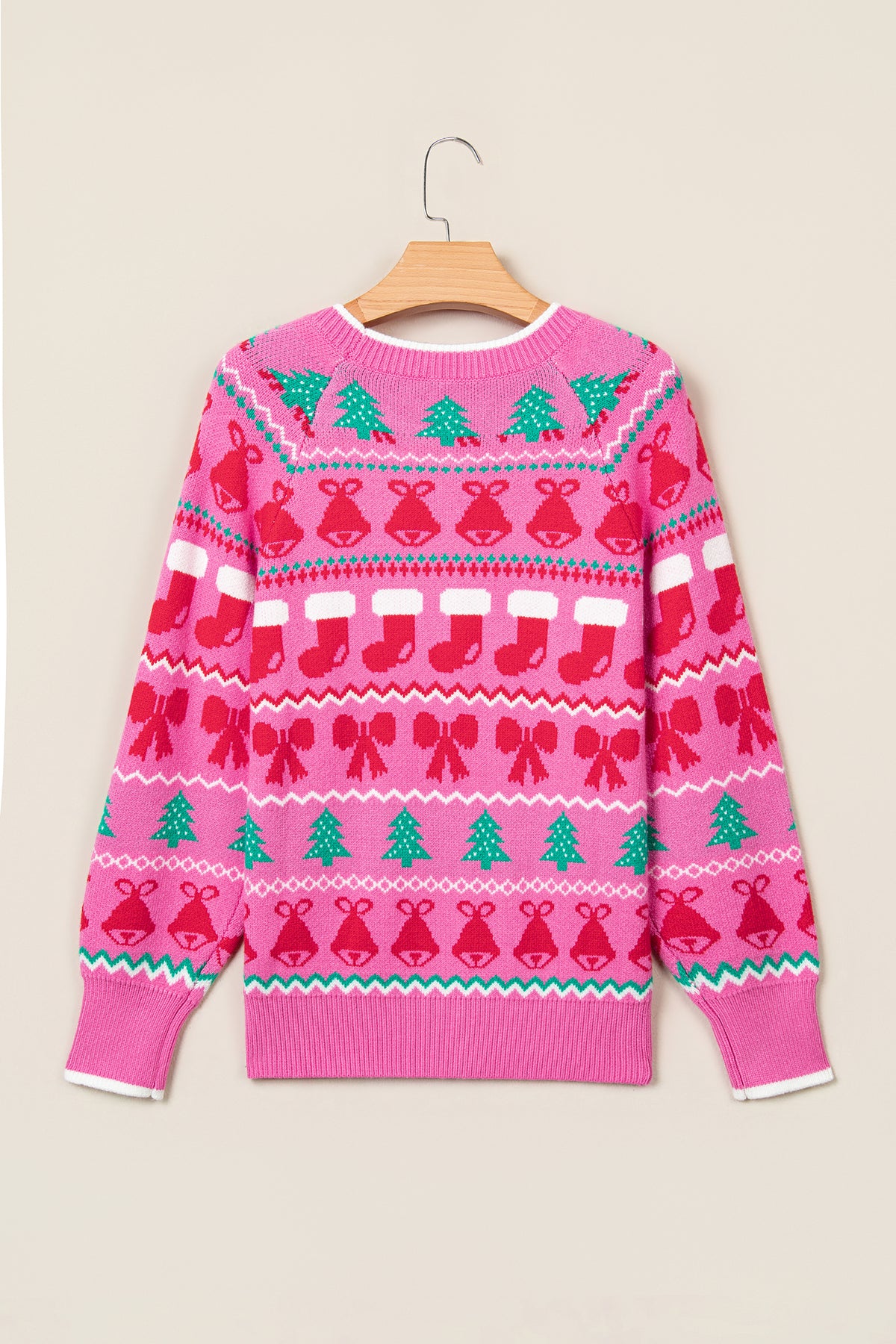 "Pink Christmas Holiday" Sweater