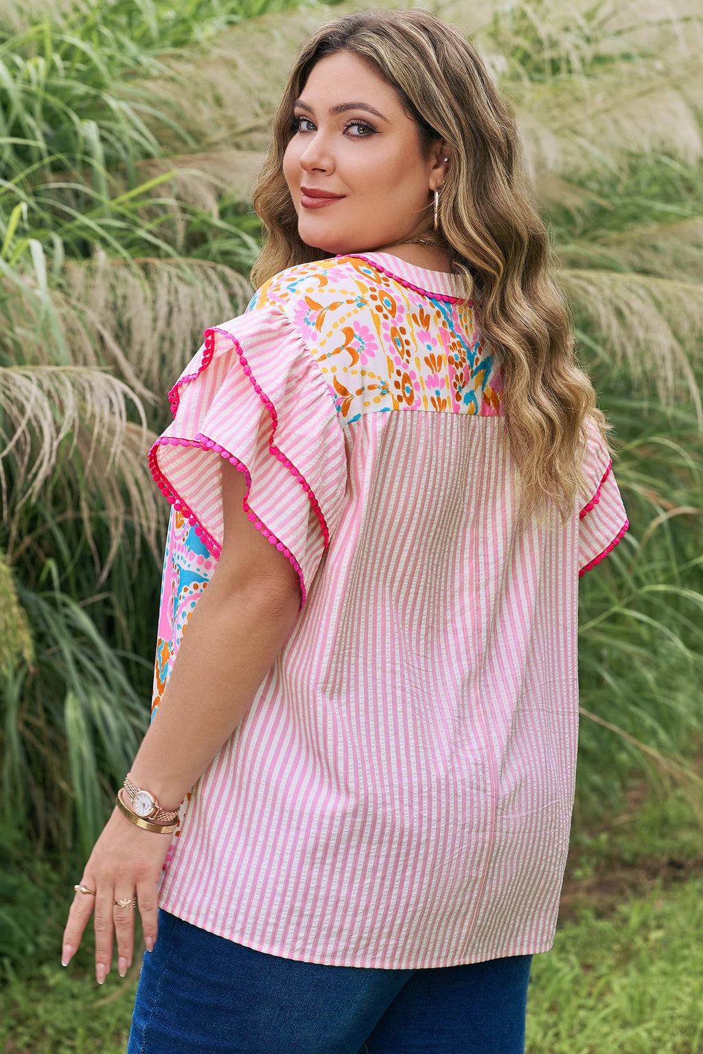 "Pretty Playful" Plus Size Blouse