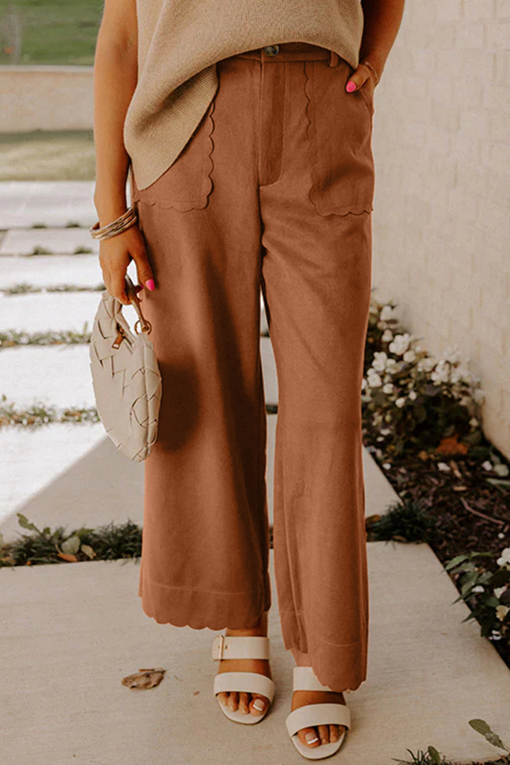 "Stun In Scalloped" Pants
